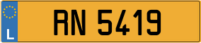 Trailer License Plate